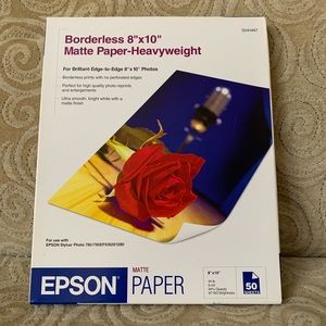 Epson Borderless 8”x10” Matte Paper-Heavyweight